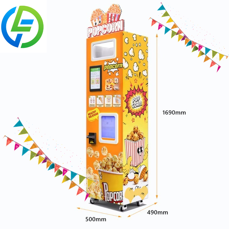 Popcorn Vending Machine - Özelleştirilmiş 7/24 Çalışan Patlamış Mısır Otomatı