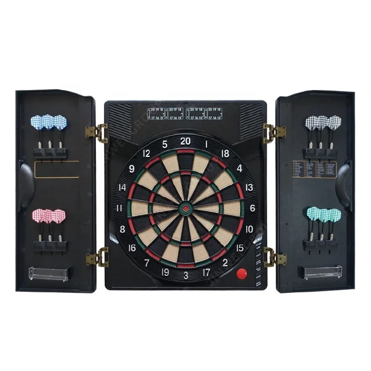 Electronic Dartboard Cabinet - z kapalı oyun kalıplı dolap dart