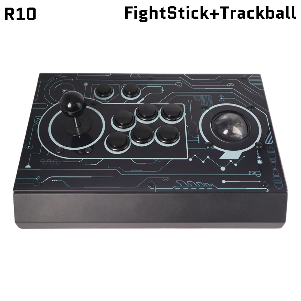 Trackball Controller Arcade - FightBox R10 Arcade Dövüş Çubuğu Sanwa
