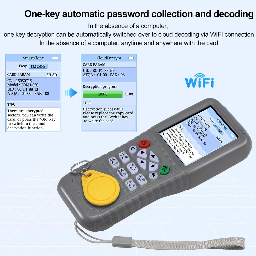 WiFi RFID Fotokopi Makinesi Te - Nfc Card Reader Vending incelemesi ve fiyatı