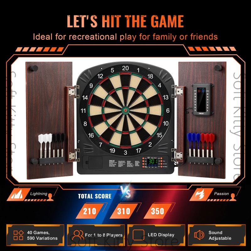 Dart Tahtası ve Dolap Seti, Gi - Electronic Dartboard Cabinet incelemesi ve fiyatı