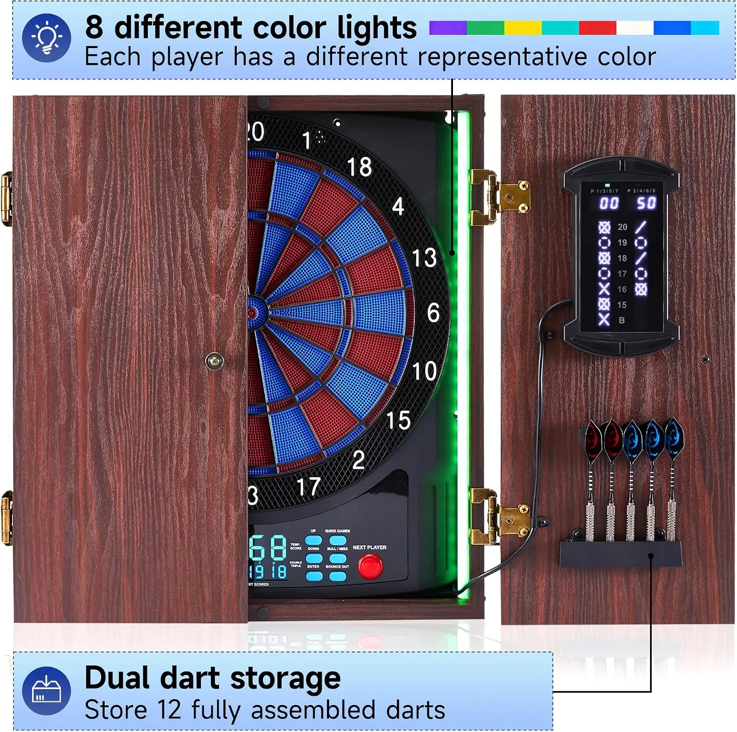 Elektronik Dart Tahtası Dolabı - Electronic Dartboard Cabinet incelemesi ve fiyatı