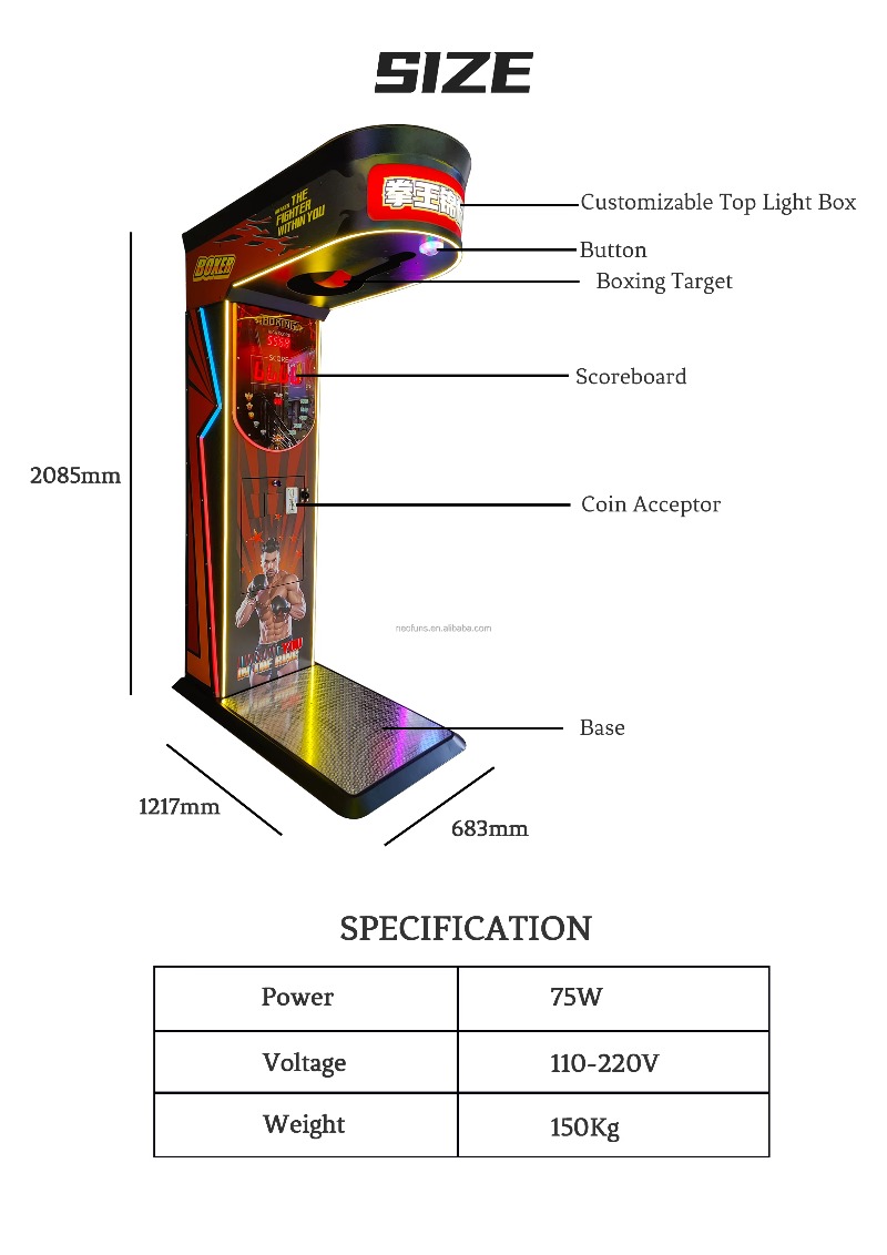 Sokak Eğlence Merkezi Jetonlu  - Boxing Machine Arcade incelemesi ve fiyatı