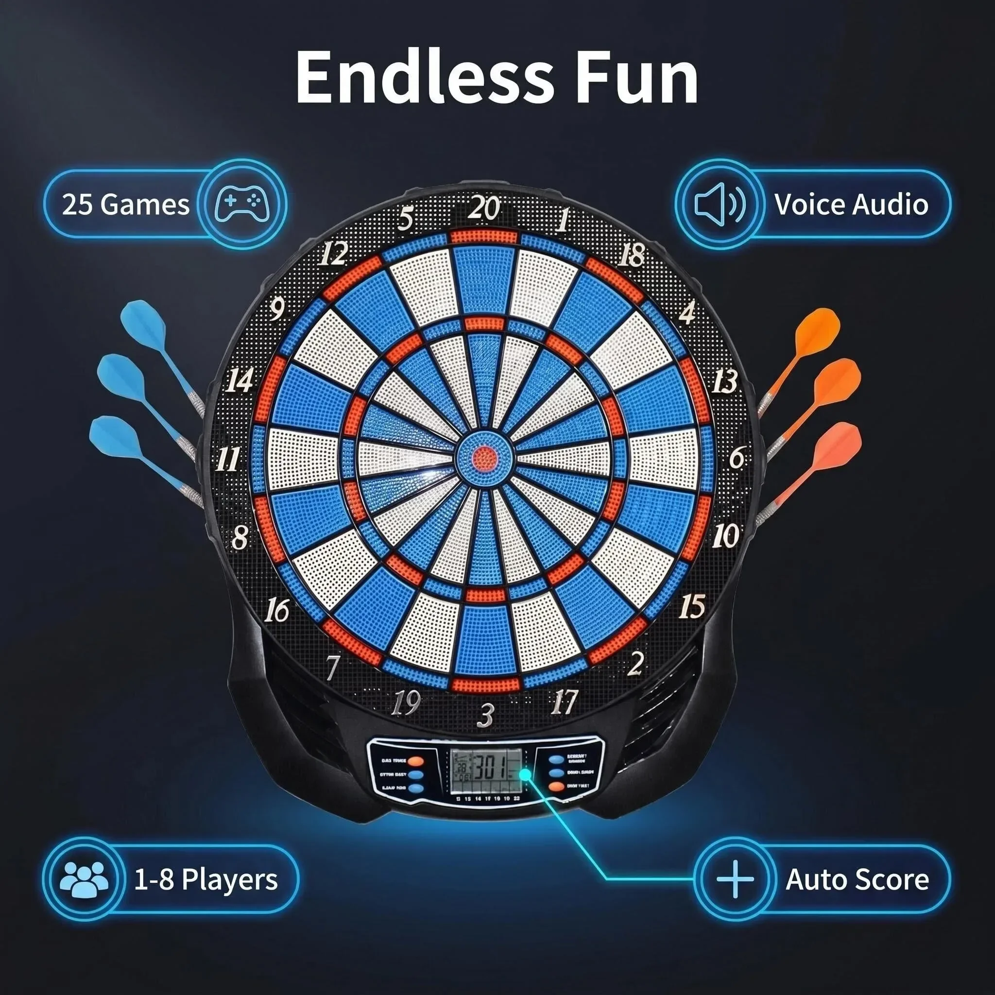 DartVibe Profesyonel Handikap  - Electronic Dartboard Cabinet incelemesi ve fiyatı