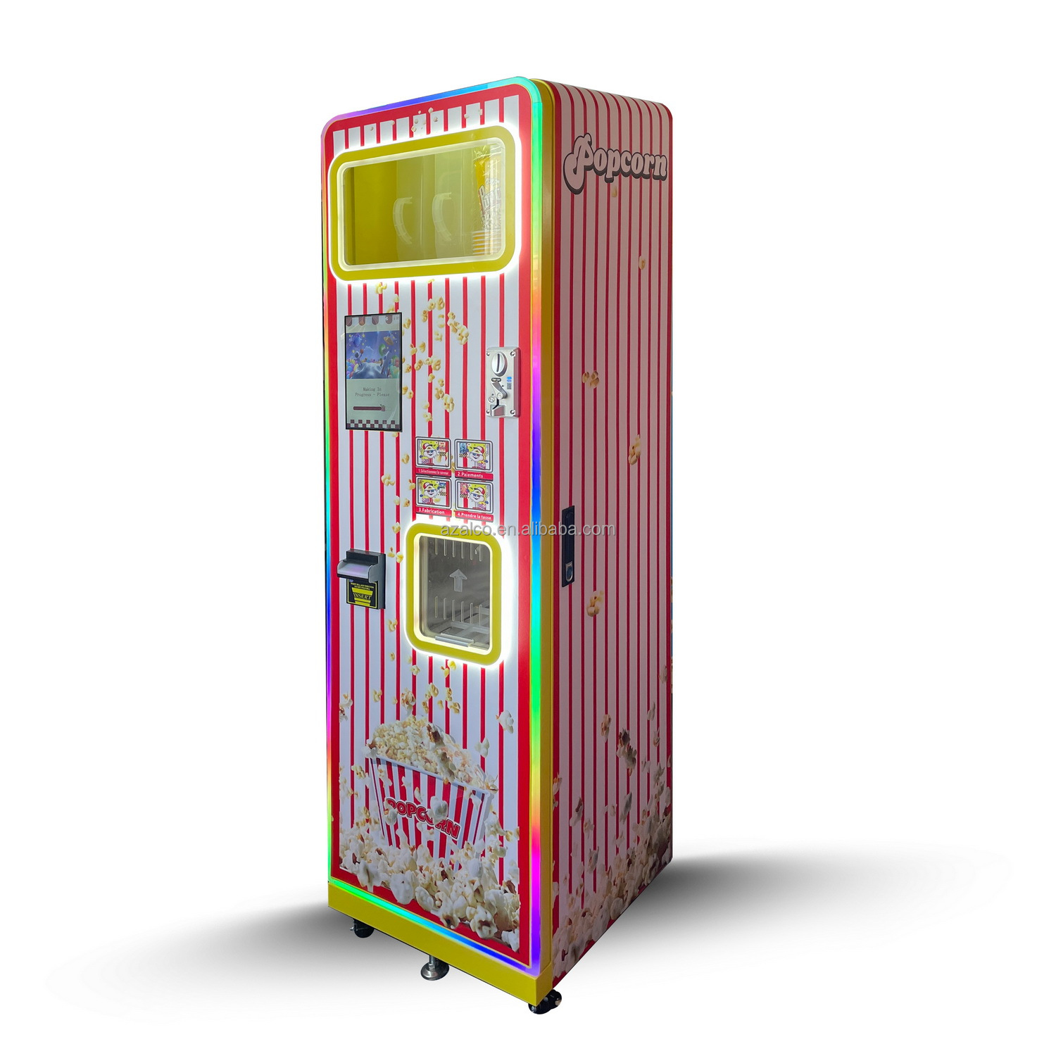 İki Çeşit Aromalı Ticari Patla - Popcorn Vending Machine incelemesi ve fiyatı