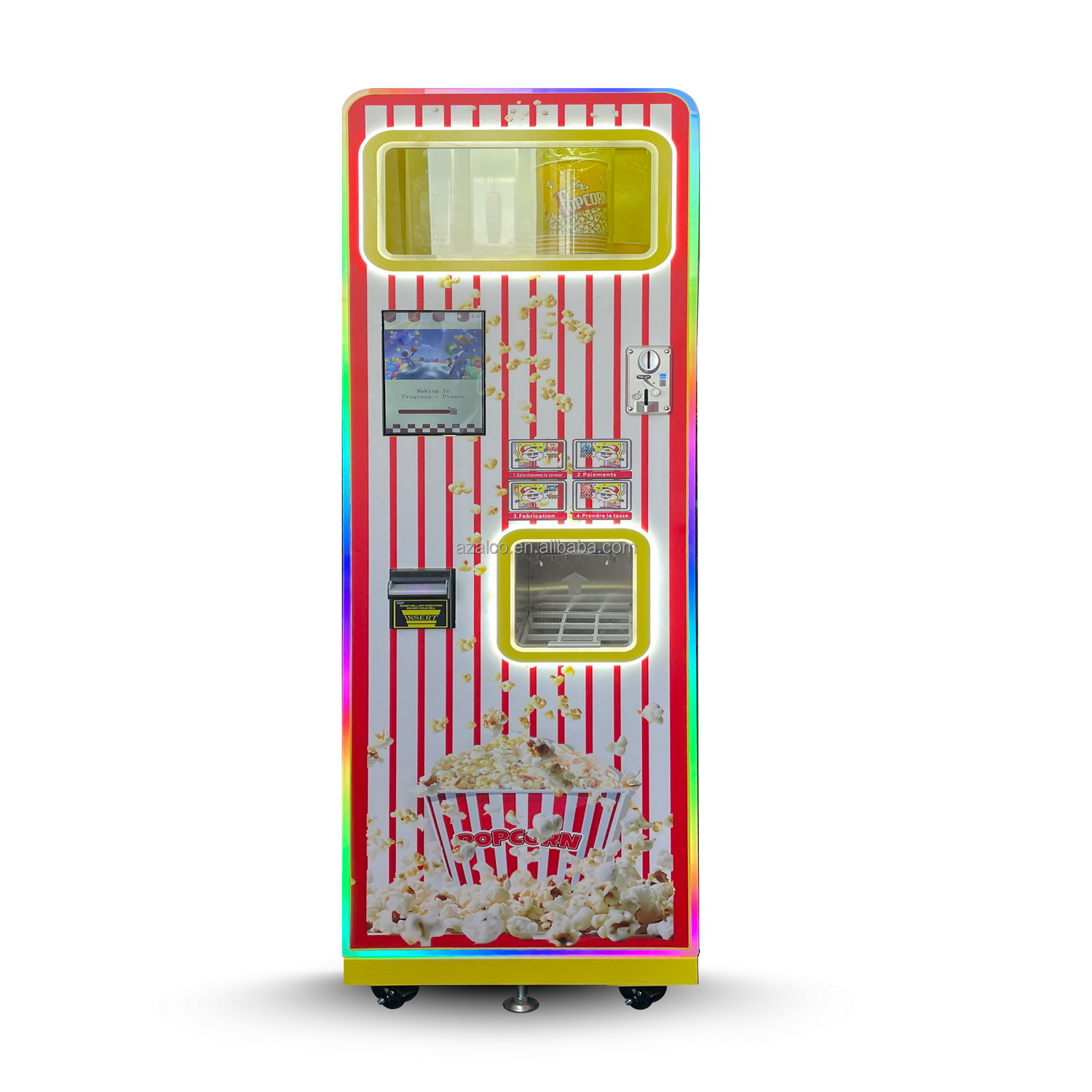 İki Çeşit Aromalı Ticari Patla - Popcorn Vending Machine incelemesi ve fiyatı