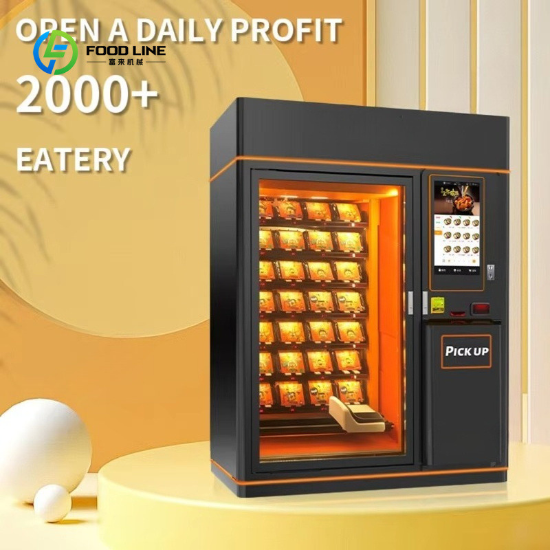 Özelleştirilmiş Sıcak Yemek Ot - Popcorn Vending Machine incelemesi ve fiyatı