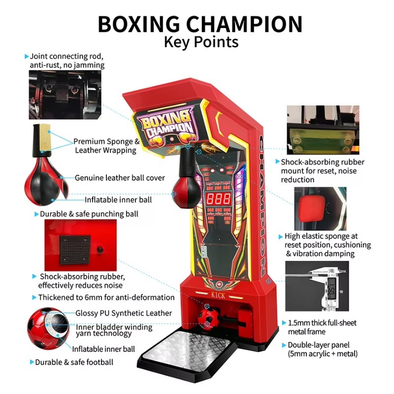 2'si 1 Arada Jetonla Çalışan B - Boxing Machine Arcade incelemesi ve fiyatı